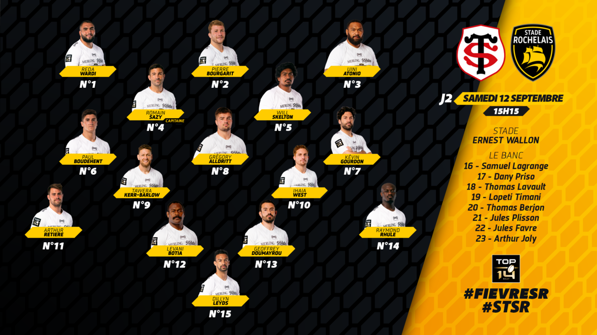 pic La Rochelle Toulouse Composition toulouse stade rochelais la