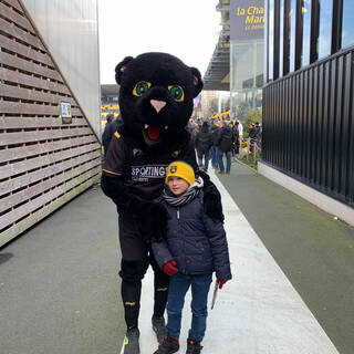 Avec notre mascotte !