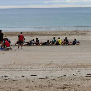 Entraînement à la Plage : Clôture préparation physique 2013/2014