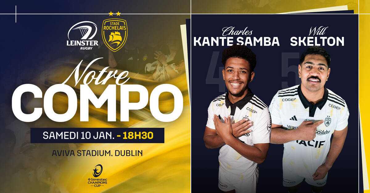 L'équipe pour le déplacement au Leinster !