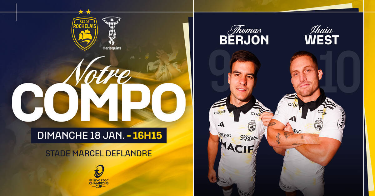 L'équipe pour la réception des Harlequins