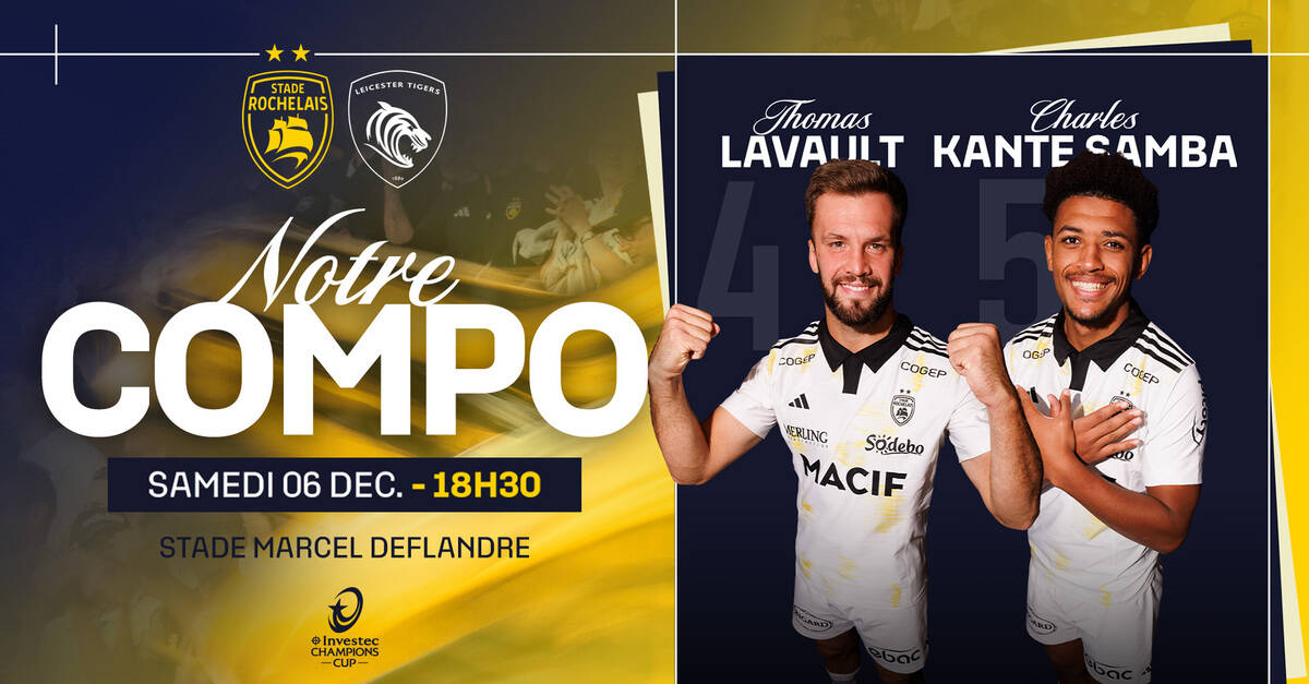 L'équipe pour la réception de Leicester !