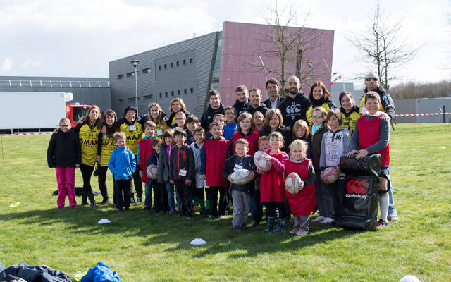 Ateliers rugby avec les Espoirs chez SODEBO !