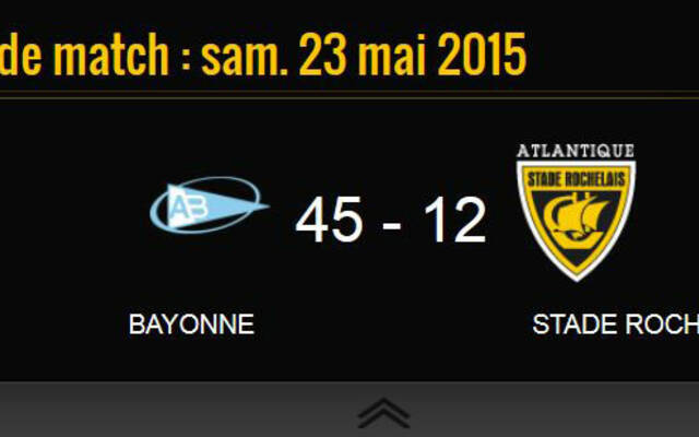 Bayonne 45 - 12 La Rochelle