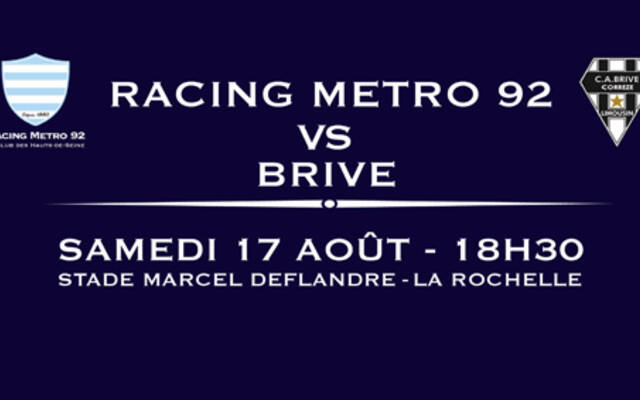 Billetterie RACING / BRIVE