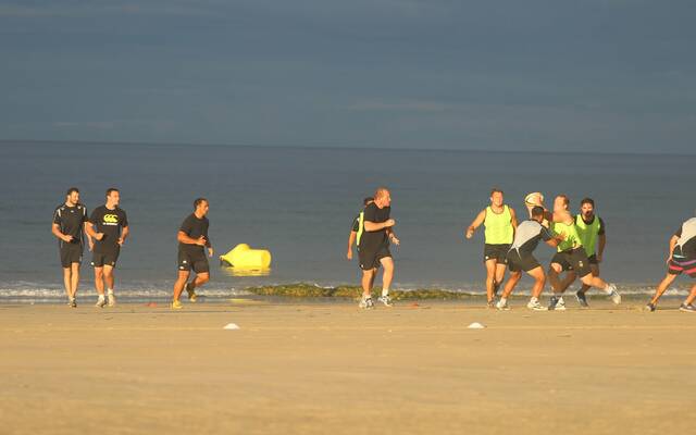 Entraînement sur la Plage