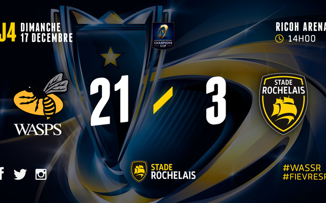 ERCC - J4 - Wasps 21 / 3 Stade Rochelais