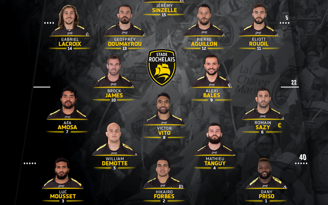 J2 - Stade Français/Stade Rochelais : la compo !