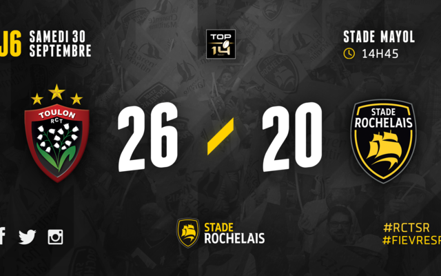 J6 - Toulon 26 / 20 Stade Rochelais
