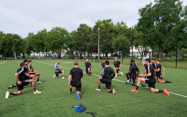 Le groupe a repris l'entraînement !