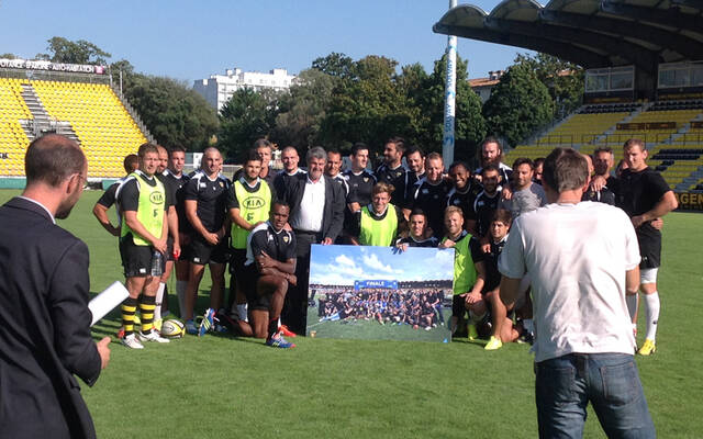 Le Maire en visite au Stade