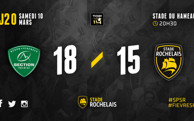 J20 - Pau 18 / 15 Stade Rochelais