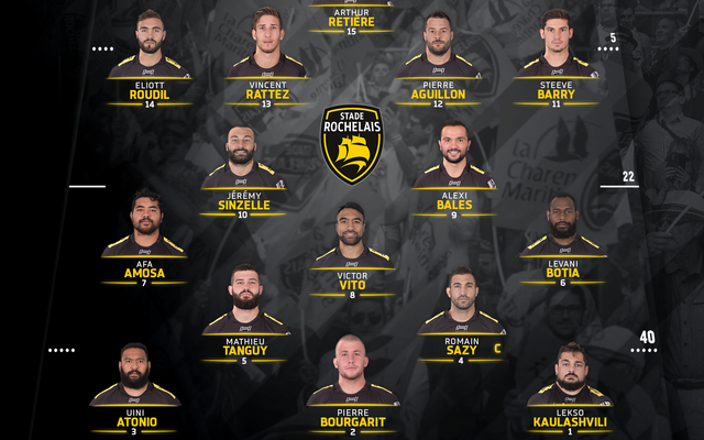J20 - Pau / Stade Rochelais : la compo ! 