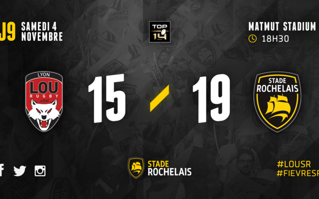 J9 - Lyon 15 / 19 Stade Rochelais