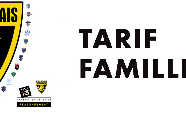 Réabonnements 2015-2016 : le tarif couple devient le tarif famille !