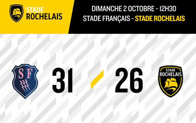 Stade Français 31 - 26 Stade Rochelais