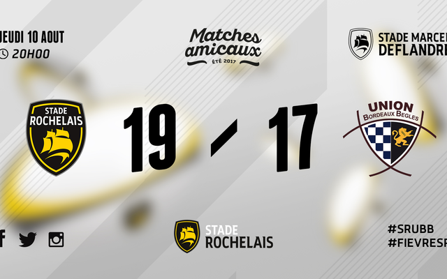 Stade Rochelais 19 - 17 UBB