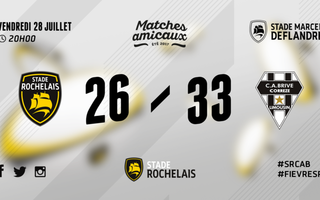 Stade Rochelais 26 -33 Brive