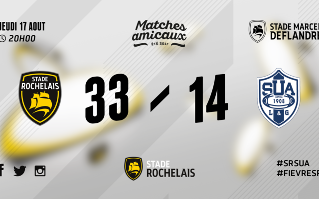 Stade Rochelais 33 - 14 Agen