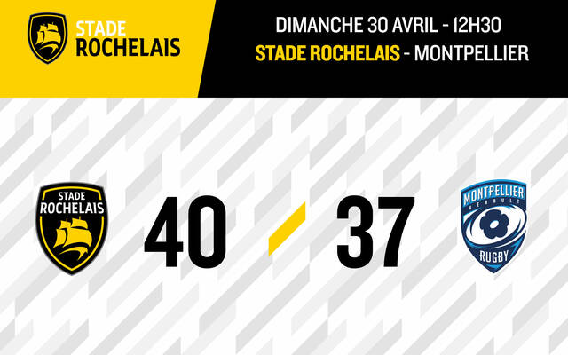 Victoire 40 à 37 face à Montpellier