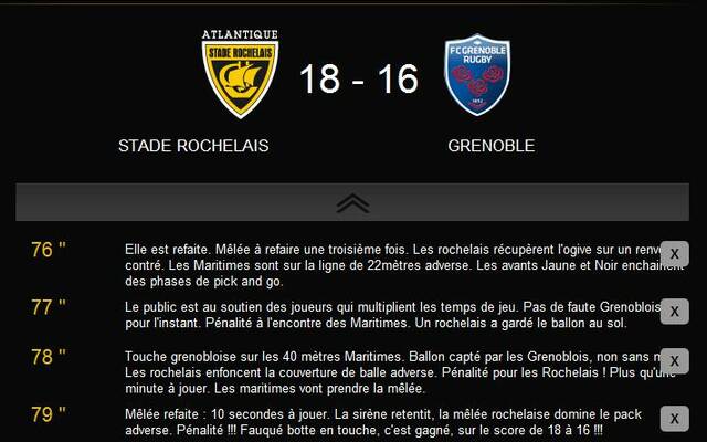 Victoire de l'ASR sur le FC Grenoble Rugby !