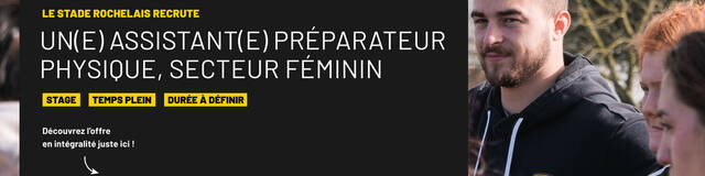 ASSISTANT PRÉPARATEUR PHYSIQUE (H/F) - STAGE