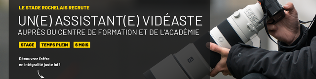 ASSISTANT VIDÉASTE AUPRÈS DU CENTRE DE FORMATION ET DE L'ACADÉMIE (H/F) - Stage
