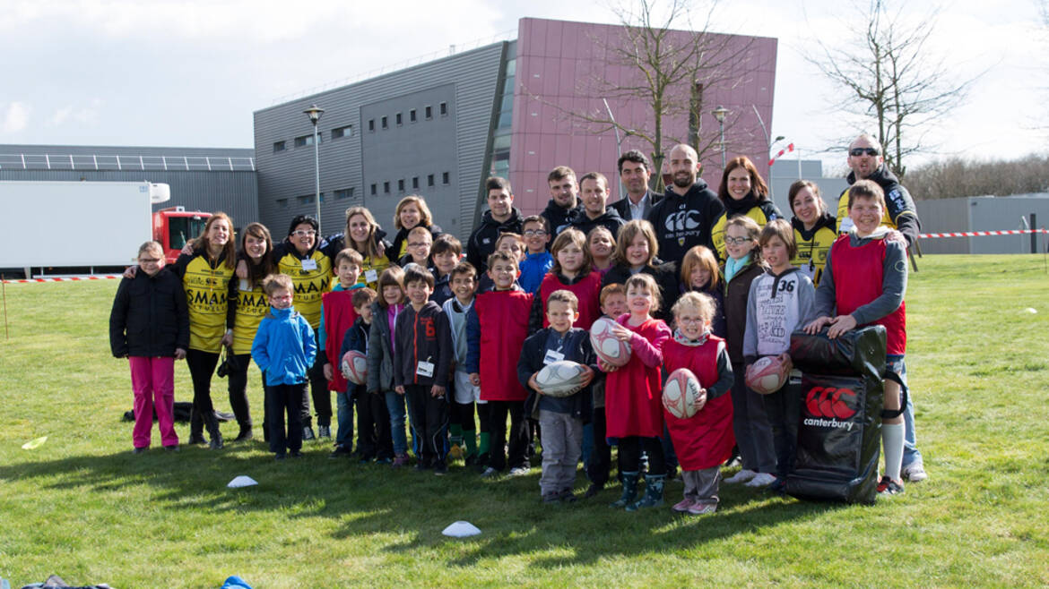 Ateliers rugby avec les Espoirs chez SODEBO !