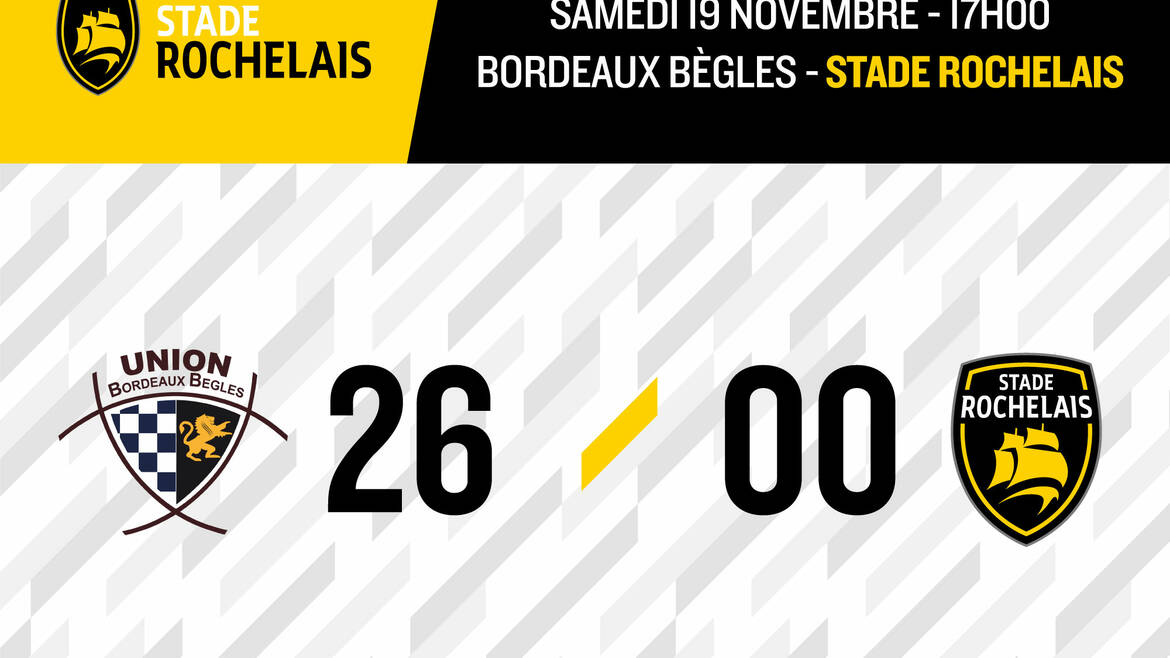 Défaite à Bordeaux