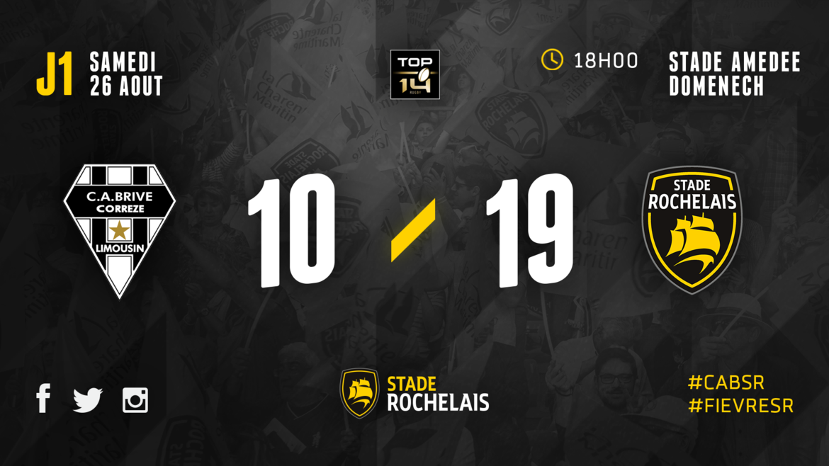 J1 - Brive 10 / 19 Stade Rochelais 