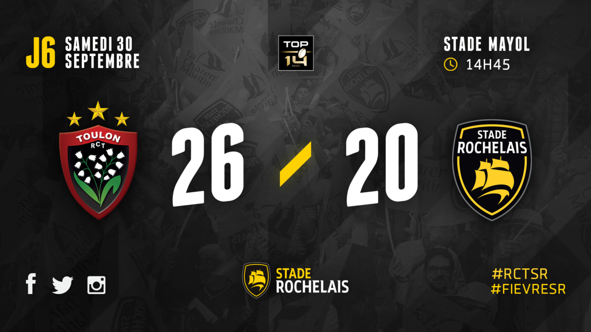 J6 - Toulon 26 / 20 Stade Rochelais