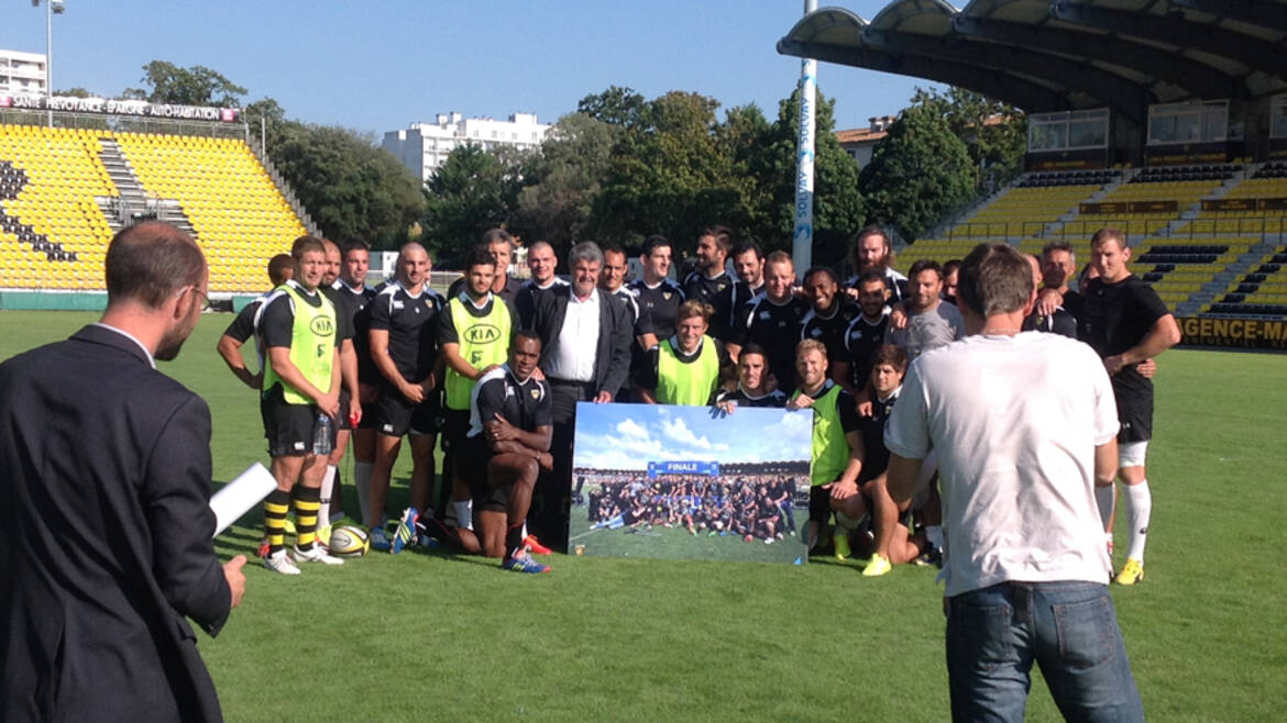 Le Maire en visite au Stade