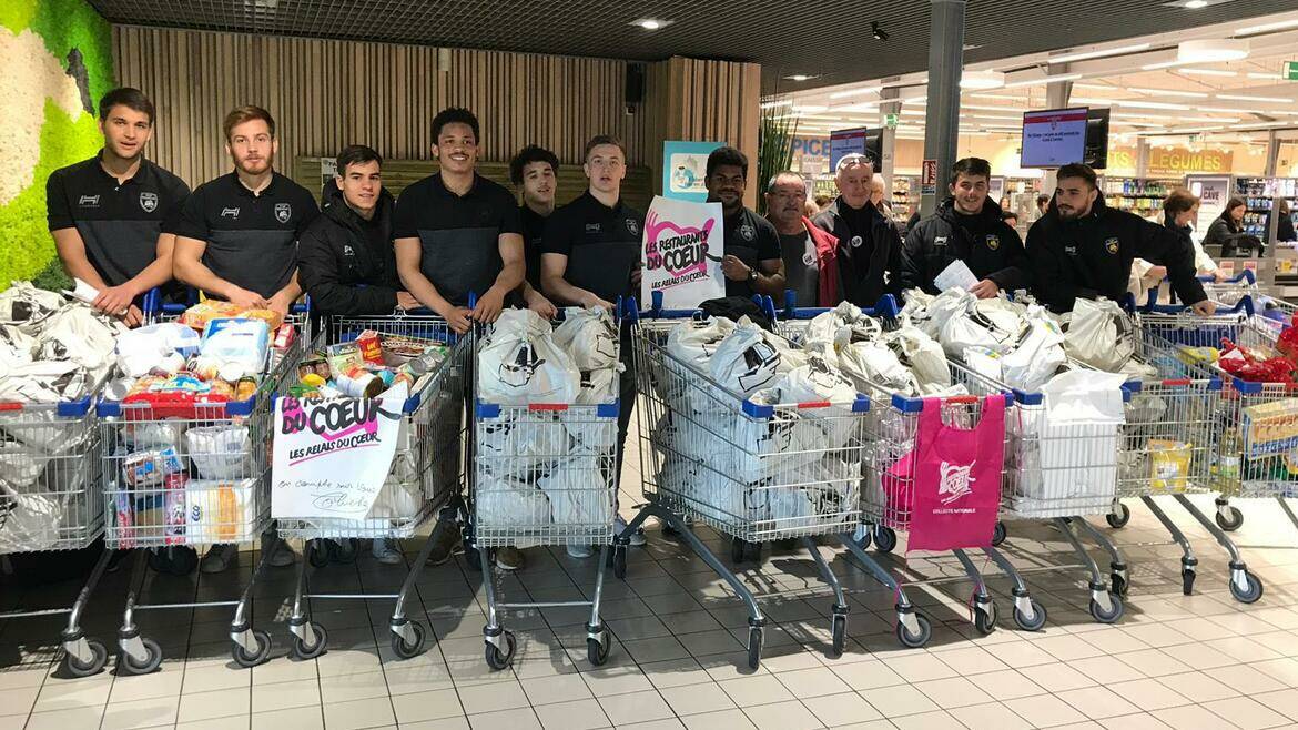 Les Espoirs avec les Restos du Coeur 