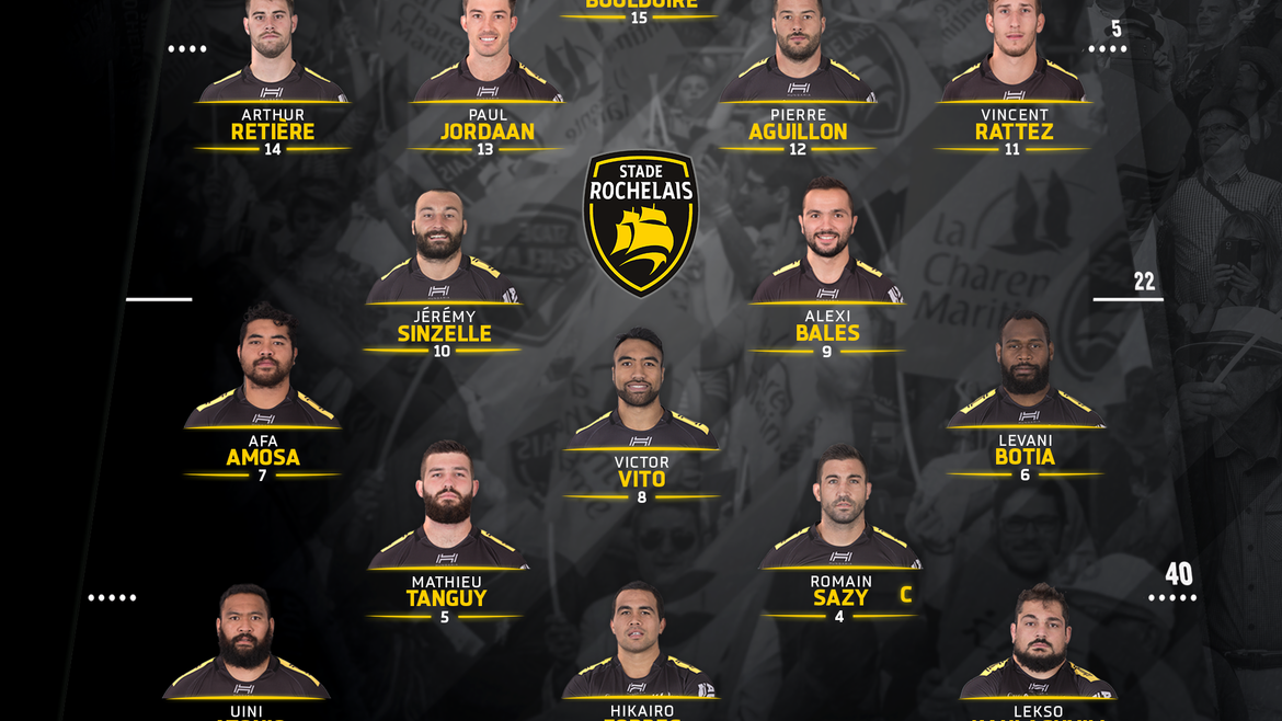 J21 - Stade Rochelais / Lyon : la compo 