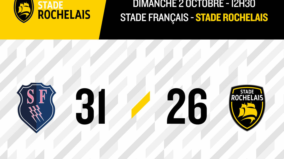 Stade Français 31 - 26 Stade Rochelais