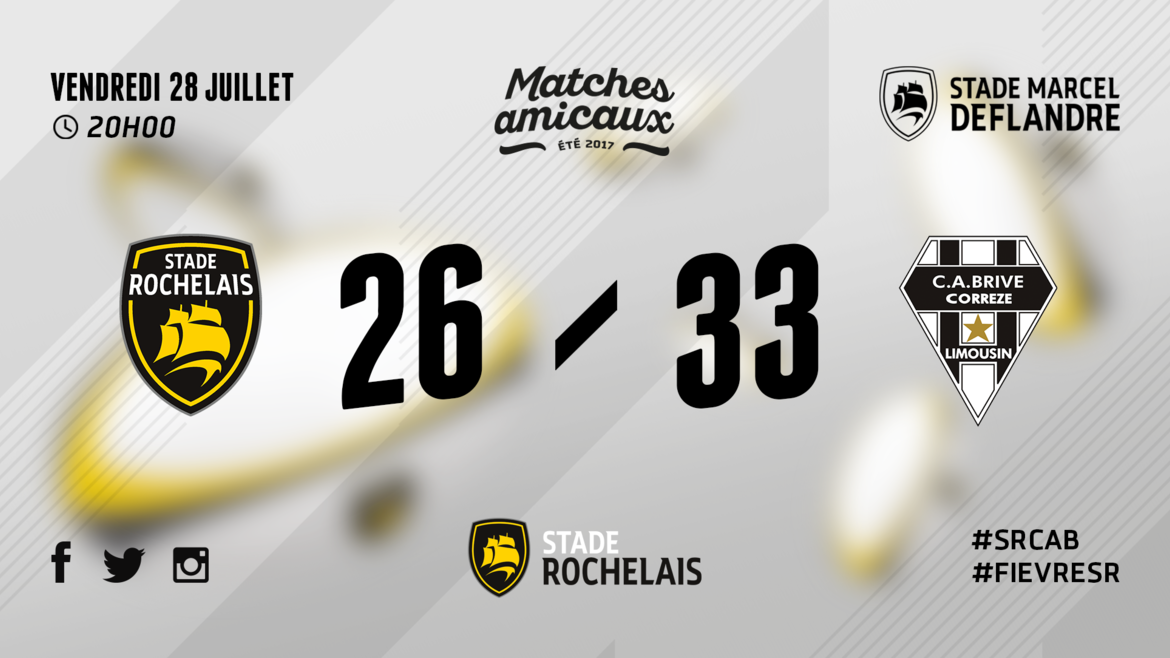 Stade Rochelais 26 -33 Brive
