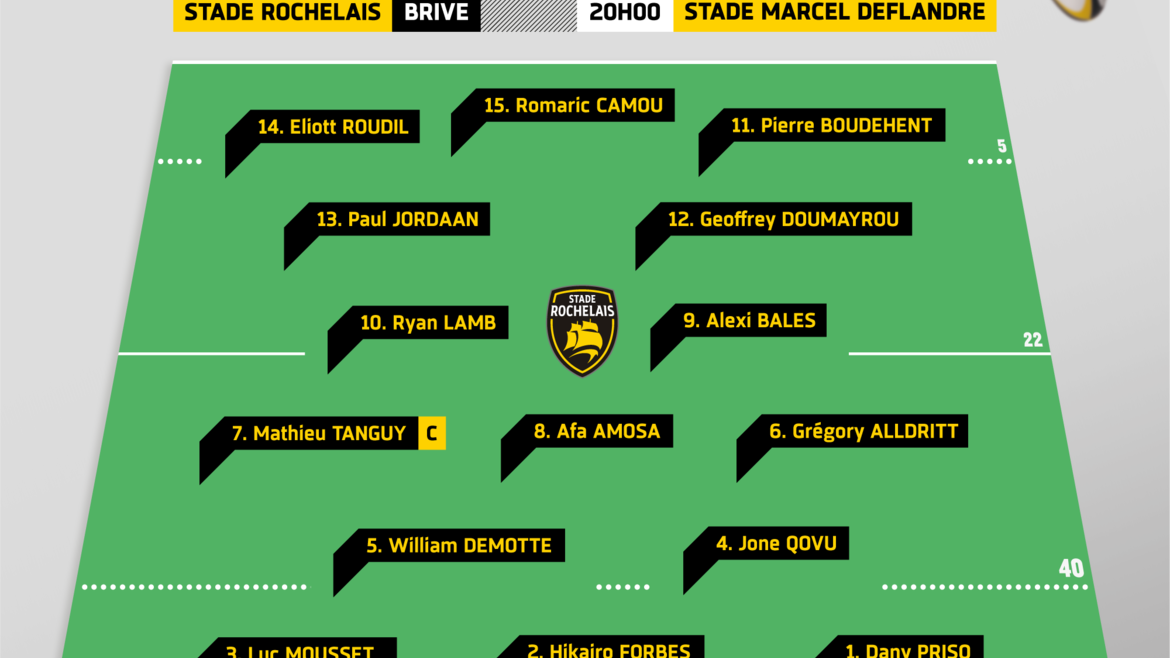 Stade Rochelais / Brive : les compositions ! 