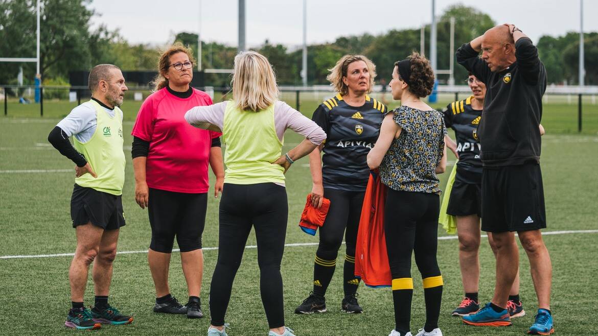 Un entraînement avec la section Rugby Santé !