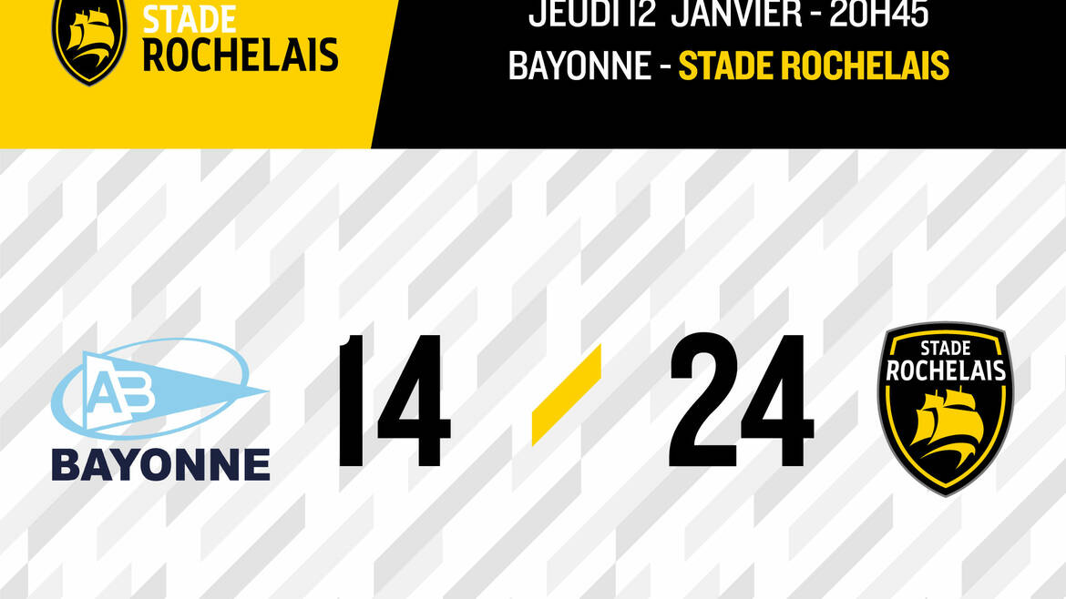 Victoire 24-14 à Bayonne