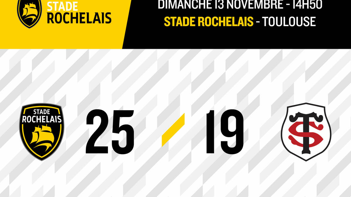 Victoire 25 - 19 ! 