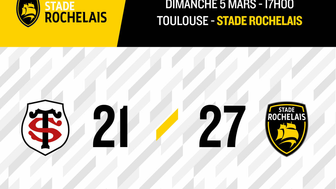 Victoire 27 à 21 à Toulouse ! 