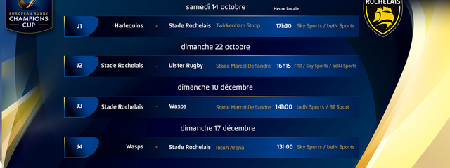 Champions Cup : le calendrier 2017/2018 ! 