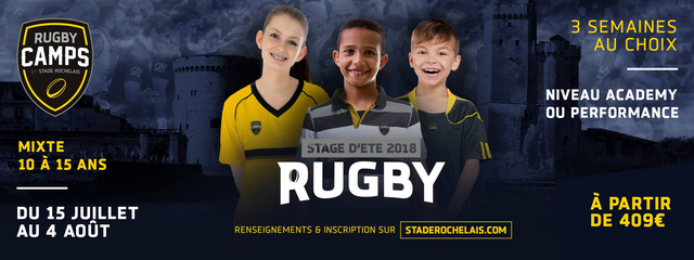 Rugby Camps, les stages d'été du Stade Rochelais ! 
