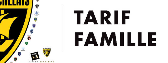 Réabonnements 2015-2016 : le tarif couple devient le tarif famille !
