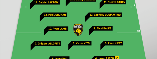 Stade Rochelais / Agen : la compo !