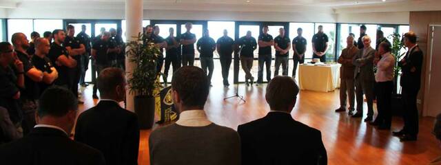 Visite des joueurs au Conseil Général